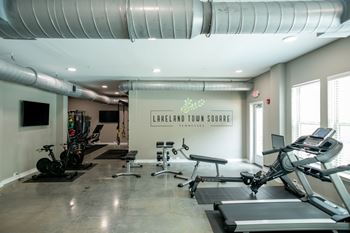 Fitness center with cardio and strength equipment